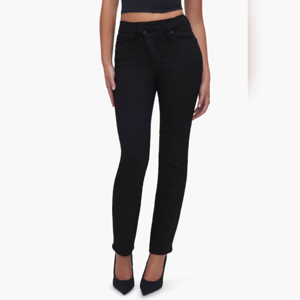 Good Classic Crossover High Waist Jeans - Black